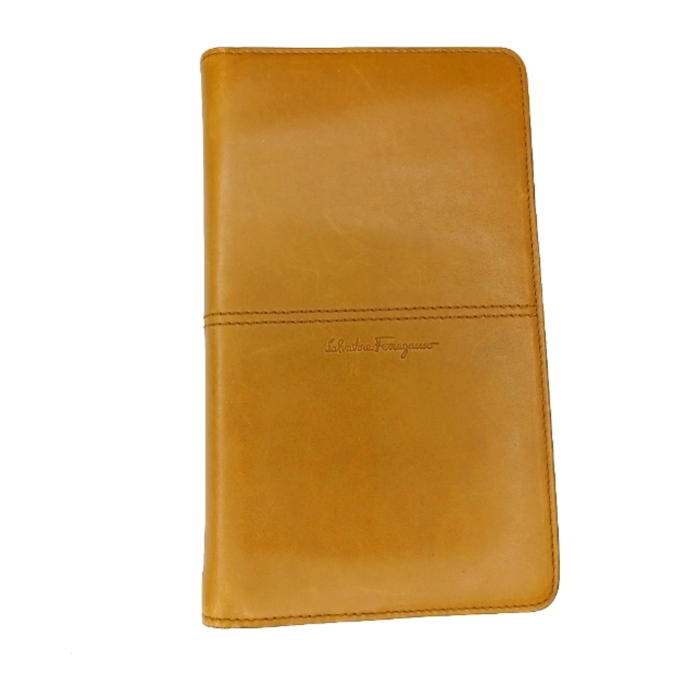 Salvatore Ferragamo Cognac Leather Planner Cover